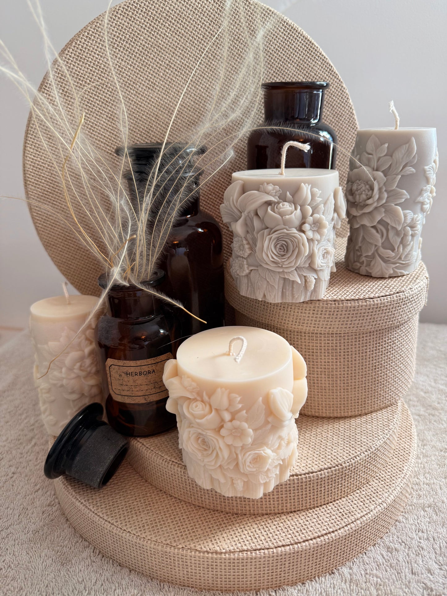 Bougie Florale basse