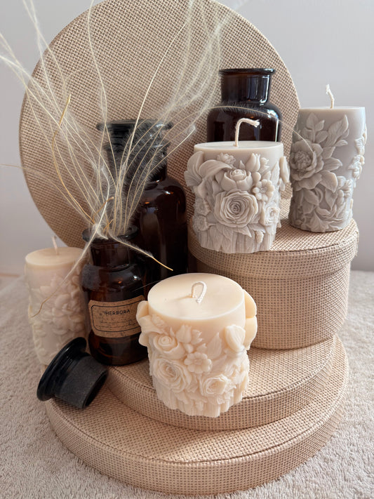 Bougie Florale haute